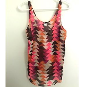 Sleeveless multicolor blouse